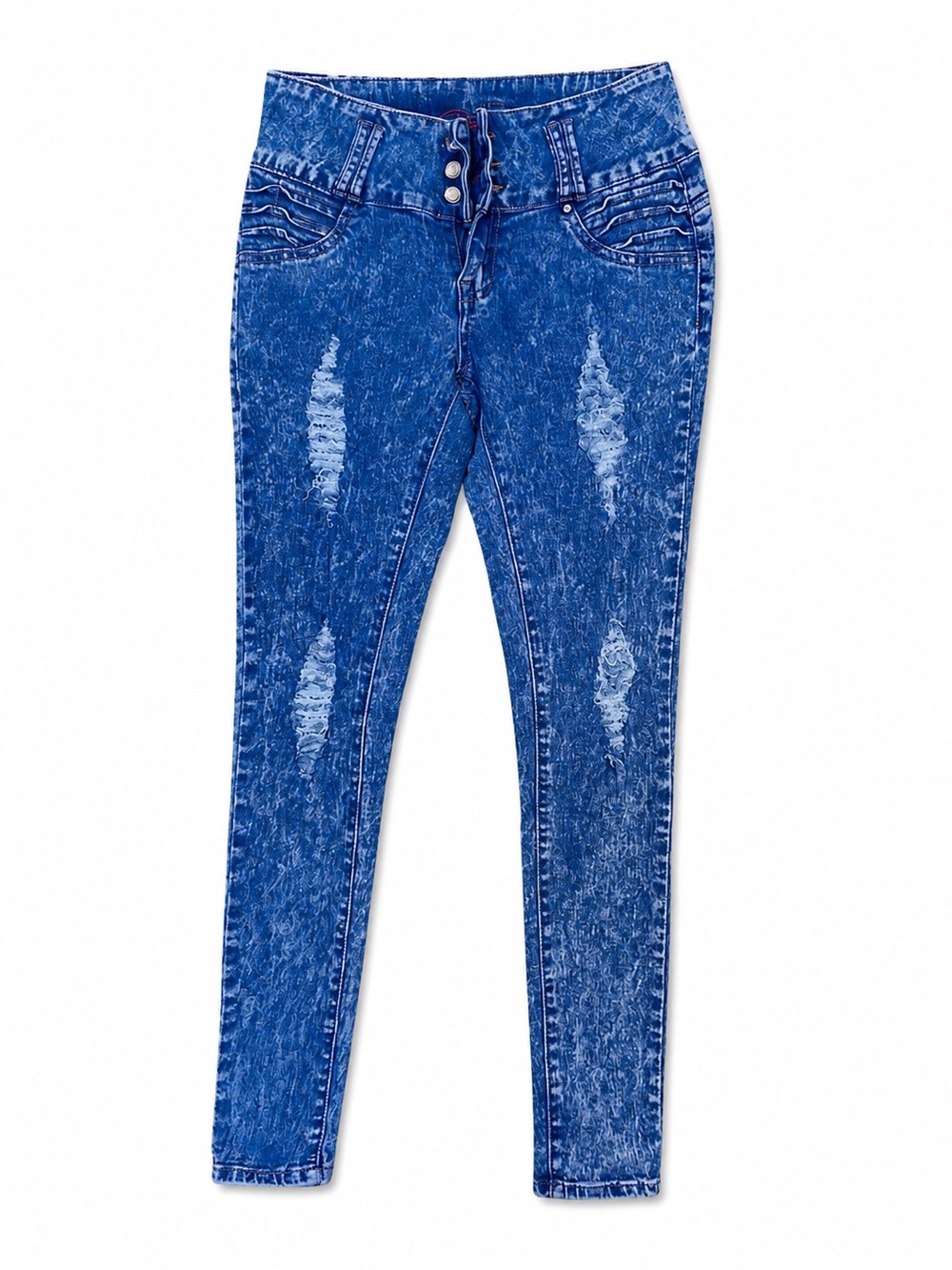 Blue Columbian Distressed Women’s Skinny Jeans